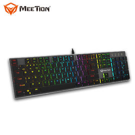 Il Usb sottile dell'ultimo produttore della tecnologia di MEETION MK80 ha condotto la tastiera leggera del metallo di Rgb della lampadina per la tastiera del Gamer